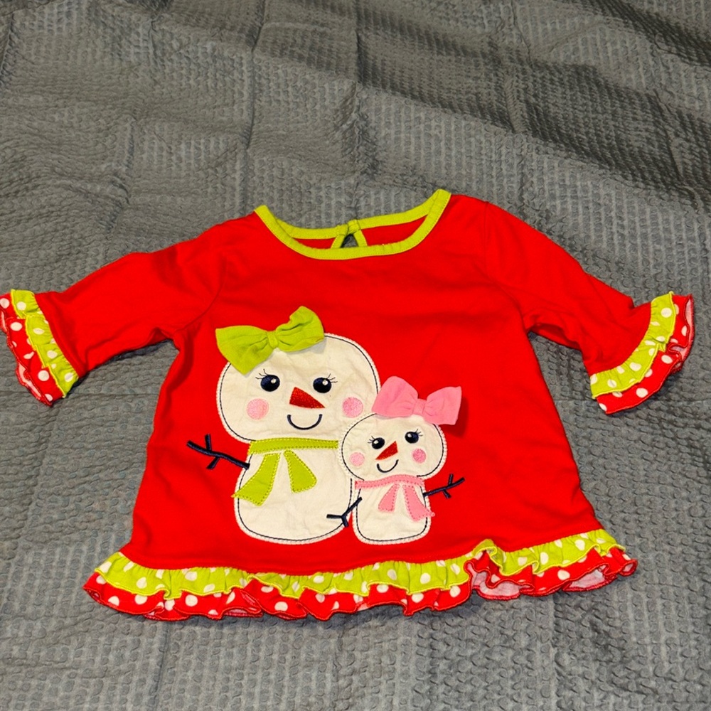 Snowman shirt size 12 months